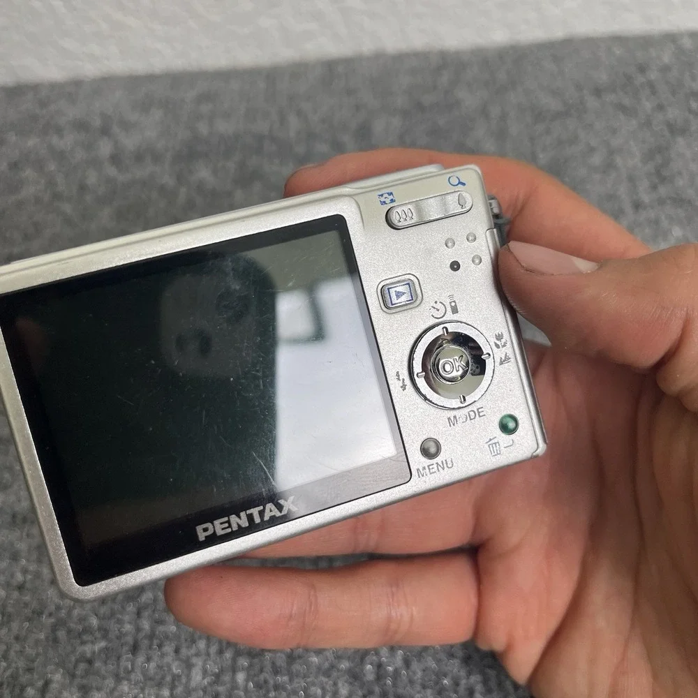 Pentax Optio S6 6MP Digital Camera Silver Untested As-Is